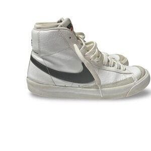 Nike Blazer Mid 77 High Top‎ Sneakers White Gray Swoosh Shoes Size